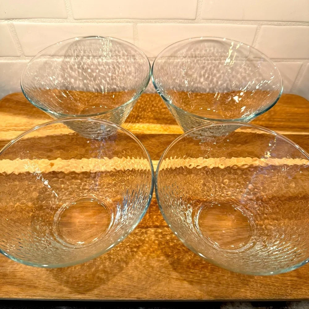 SLAH Southern Living At Home Sipper Textured Glass Small Bowls - Set of 4